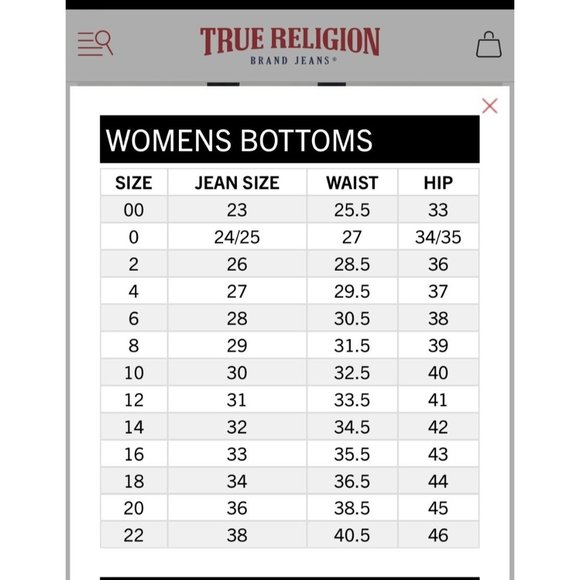 True Religion NWT Sz 28x32 Billie Big T Flap Straight Leg Mid Rinse - Picture 9 of 9